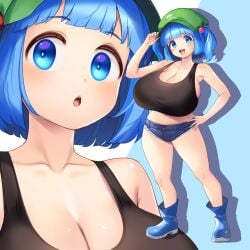 nitori kawashiro from touhou by km (km83305315)