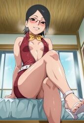 sarada uchiha from boruto: naruto next generations by gode777ai