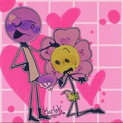 battle_for_bfdi battle_for_dream_island bfb bfb_flower bfdi dickgirl flower_(bfdi) flowerpop futa_on_female futa_on_futa futanari kozlak lollipop_(bfdi) object_shows tentacle