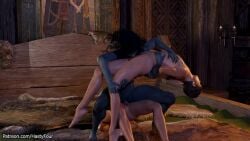 1girls 2boys 3d animated black_hair blowjob blue_skin close-up digitalhell dominant_female elden_ring femdom forced glowing_eyes hastyfour male_rape_victim muscular_female one_eye_closed questionable_consent ranni_the_witch restrained riding riding_penis short_video shorter_than_10_seconds sound struggling submissive_male sucking sucking_penis tagme tarnished thick_thighs tied_up video