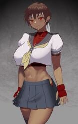 sakura kasugano from street fighter by rokubanana