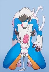 3_fingers 3_toes absurd_res alternate_color anal anal_orgasm anal_sex animal_genitalia animal_penis anthro anthro_on_anthro anthro_penetrated anthro_penetrating anthro_penetrating_anthro back_tuft biped black_claws black_nose blue_body blue_fur bodily_fluids canid canine canine_genitalia canine_penis chair_position claws cum cum_in_ass cum_inside cum_while_penetrated cumshot digitigrade duo ejaculation erection feet fingers fluffy from_behind_position fur generation_7_pokemon genital_fluids genitals hand_on_hand hands-free hi_res intraspecies knot knot_in_sheath larger_male larger_penetrated lycanroc male male/male male_on_bottom male_on_top male_penetrated male_penetrating male_penetrating_male mammal mane midday_lycanroc midnight_lycanroc multicolored_body multicolored_fur neck_tuft nintendo on_bottom on_top orange_body orange_fur orgasm penetration penile penile_penetration penis penis_in_ass pink_penis pokemon pokemon_(species) sex sheath shiny_pokemon simple_background simultaneous_orgasms size_difference small_dom_big_sub smaller_male throbbing throbbing_knot throbbing_penis toe_claws toes tongue tongue_out tuft two_tone_body vashey white_body white_fur white_mane