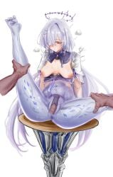 android big_breasts black_cock dark_cock mechanical mornye_(wuthering_waves) robot robot_girl robot_humanoid wuthering_waves 奈一