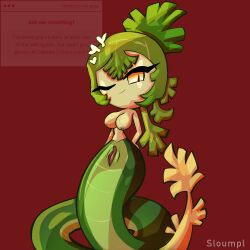 cilantro cobra cookie from cookie run by sloumpl