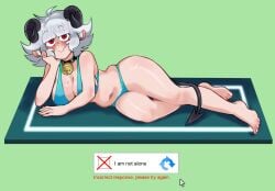 1girls ass bell belly belly_button big_ass big_breasts bikini bikini_bottom bikini_top blush bra breasts child_bearing_hips chubby chubby_female collar demon demon_girl demon_horns demon_tail devil devil_girl devil_horns devil_tail eyebags female female_only goat_ears goat_horns hairy hairy_pussy helltaker helltaker_(character) horny horny_female massive_ass massive_breasts medium_hair mole mole_on_breast osu_(osulan_x_helltaker) osu_(osulewd) osulan osulewd pale-skinned_female pale_skin panties pose posing pubic_hair pubic_hair_peek pussy_hair pussy_hairy red_eyes rule34 self_insert thick_hips thick_legs thick_thighs tired_eyes white_body white_hair white_skin