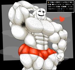 abs armpit armpit_hair armpits bara body_hair bulge chest_hair gaster_(undertale) gay hairy_armpits heart looking_at_viewer male male_only muscles muscular muscular_arms muscular_legs muscular_male musk musk_clouds pecs tagme tagme_(artist) undertale undertale_(series)