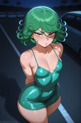 1girls ai_generated ass breasts female female_focus female_only large_ass light-skinned_female light_skin looking_at_viewer one-punch_man smile solo stuffyai tatsumaki thick_thighs thighs wide_hips