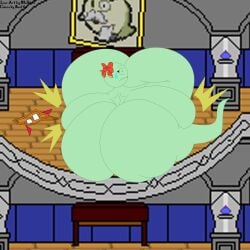 2010s 2012 ass_expansion belly_expansion bestthe boo_(mario) breast_expansion comic expansion ghost hyper hyper_ass hyper_belly hyper_breasts hyper_butt hyper_thighs lady_bow lady_bow_with_a_body mario_(series) mcsteel old_art paper_mario poorly_drawn sequence slim_(super_paper_mario) super_paper_mario