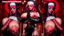 ai_generated anal anal_sex animated big_breasts big_penis blowjob deepthroat demon demon_cock demon_girl demon_horns gangbang horsecock huge_breasts huge_cock juicy_pussy mommy_evelyn tagme video