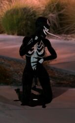 1futa 3d breasts futa_only futanari intersex marvel marvel_comics she-venom simbiotefan slime solo spider-man_(series) symbiote transformation venom venom_(marvel)