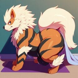 ai_generated arcanine ass big_ass bubble feral generation_1_pokemon huge_ass hyper hyper_ass nintendo pokemon pokemon_(species)