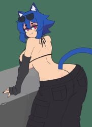 1girls big_breasts blue_hair docecaedrus female female