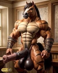 1anthro 1boy 1horse 1man abs ai_generated balls ballsack bara bara_tiddies bara_tits biceps big_balls big_cock big_dick big_penis big_testicles boner brown_body cock deltoids dick equid equine equine_genitalia fat_balls fat_cock fat_penis flared_penis furry gigantic_balls gigantic_cock gigantic_penis gigantic_testicles horse horse_penis horsecock huge_balls huge_cock huge_cock huge_cock huge_testicles large_balls large_cock large_dick large_pecs large_pectorals large_penis large_testicles male male male_focus male_nipples male_only man_boobs man_breasts man_tits manly monster monster_cock muscle muscles muscular muscular_anthro muscular_male nipples nuts nutsack original original_character pecs pectorals penis scrotum striped_fur stripes testicles thancrus trapezius vein veins veins_on_dick veiny veiny_muscles veiny_penis