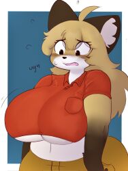 big_breasts breasts cleavage female fujiko_(inazuma_kat) furry furry_female furry_only huge_breasts inazuma_kat tagme thick_thighs wide_hips