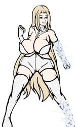 blonde_female blonde_hair blue_eyes cleavage diamond_(gem) emma_frost gigantic_breasts ilageater large_breasts marvel marvel_comics new_x-men platinum_blonde_hair white_queen x-men