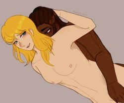 2girls anastasia_(disventure_camp) anastasia_sizova blonde_female blonde_hair breasts dark_skin disventure_camp disventure_camp:_carnival_of_chaos female_only fingering interracial light-skinned_female marissa_(disventure_camp) marissa_xulu planet_mon yuri