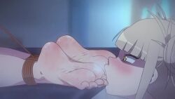 2girls animated ball_gag boku_no_hero_academia bondage feet feet_focus feet_licking feet_tied feet_together himiko_toga my_hero_academia ochako_uraraka sound tagme tickling toe_sucking toes video