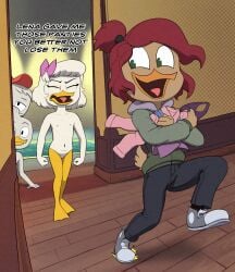 d-rock disney ducktales ducktales_(2017) flat_chest gosalyn_mallard huey_duck tagme webby_vanderquack