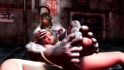 3d animated animation footjob seth_(street_fighter) sja1986 street_fighter_v tagme video