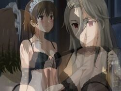 ai_generated ai_voice_acted animated blush bra braided_hair brown_hair busted cityscape cleavage couch desk dirty_talk door doorway flirting grey_hair hand_on_cheek incest incestuous_kiss indoors kissing lamp love maid_apron maid_headdress maid_outfit maid_skirt maid_stockings maid_uniform makoto_niijima music negligee night no_nude office panties persona persona_(series) persona_5 red_eyes reluctant robe sae_niijima saliva saliva_trail see-through_clothing sexy_maid silver_hair sister_and_sister sisters sound story stripping stroking surprise_kiss tagme tears teasing teenager tongue tongue_kiss tongue_out transparent_clothing transparent_robe underwear undressing video voice_acted wine wine_bottle wine_glass yuri