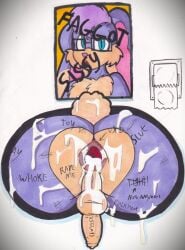 after_sex anthro anus ass backsack balls big_butt bodily_fluids body_writing condom_dispenser condom_wrapper cum cum_covered cum_in_ass cum_inside cum_on_butt elton_the_rabbit eyewear fan_character free_use gaping gaping_anus genital_fluids genitals glasses glory_hole glory_wall hi_res homophobic_slur humiliation justsomeidiotonline lagomorph leporid lgbt_pride lgbt_pride_month male mammal messy penis penis_humiliation photo rabbit sega slur small_balls small_penis small_penis_humiliation solo sonic_the_hedgehog_(series) story story_in_description tally_marks
