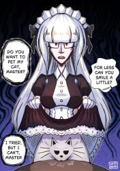 1girls 2026 asking bottomless cat_ears cat_eyes cat_nose cat_whiskers clitoris clitoris_peek do_you_want_to_pet_my_cat_(meme) drawing drawing_on_body drawing_on_pussy drawing_on_self dress dress_lift feline female female_only hatobara lifted_by_self lifting_dress lifting_own_clothes lifting_skirt maid maid_apron maid_outfit maid_uniform meme original_character pussy pussy_lips pussy_on_table pussy_peek sharpie sharpie_(marker) speech speech_bubble tagme tagme_(character) text text_bubble