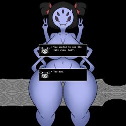 muffet from undertale by curvydoodles