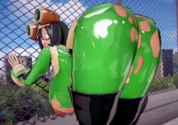 1girls 3d 3d_animation animated areola ass ass_focus back_view big_areola big_ass big_breasts big_nipples big_thighs bodysuit breasts dat_ass dumptruck_ass dumptruck_butt female female_only gigantic_ass gigantic_breasts gigantic_thighs green_hair hero_outfit_(mha) heroine huge_areola huge_ass huge_breasts huge_thighs light-skinned_female light_skin long_hair loop looping_animation my_hero_academia nipples no_sound perfect_loop shaking shaking_ass shaking_butt short_hair tagme teasing teasing_viewer thick_thighs thighs torn_clothes torn_clothing tsuyu_asui video wardrobe_malfunction wily27