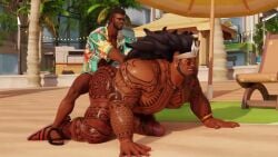 anal anal_sex animated ass baptiste bara big_ass big_butt big_pecs bubble_ass bubble_butt butt dark-skinned_male dark_skin dat_ass dat_butt fat_ass fat_butt gay huge_ass huge_butt jiggle jiggling_ass jiggling_breasts jiggling_pecs large_ass large_butt male male_only mauga muscular muscular_male no_sound overwatch overwatch_2 round_ass round_butt size_difference small_dom_big_sub tagme thick_ass thick_butt video volt10000