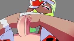 1boy 1boy1girl 1girls 2d 2d_animation alternate_costume animated animation ass boots braces chocolatepete0 cowgirl_position dark_skin dark_skinned_female dominant_female eyelashes eyes_half_open eyeshadow fanny_pack female_on_top fully_clothed geek glasses gloves goggles_on_head googles gunsmith_bitch_(psg) gym_shorts holding_glasses holding_goggles leaning_back leotard leotard_aside lipstick male new_panty_&_stocking_with_garterbelt no_sound open_mouth panty_&_stocking_with_garterbelt penis penis_in_pussy penis_vein petite petite_body petite_breasts petite_female ponytails pussy pussy_focus pussy_lips riding riding_penis sex shorts shorts_aside small_ass small_breasts sneakers tagme tank_top uncensored vagina vaginal_penetration vaginal_sex vanilla-pete video