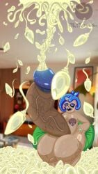 blue_glans breasts_out cell_shading cum_eruption cum_on_ceiling darkened_penis excessive_cum excessive_genital_fluids futanari huge_balls huge_cock hyper hyper_balls hyper_cum hyper_futa hyper_genitalia hyper_penis hyper_sperm hyper_testicles intersex medium_breasts multicolored_eyes nude_futa oc octoling octoling_girl open_mouth orgasm original_character photo_background randomdrwbrd soft_shading solo sperm sperm_cell spotted_genitalia spotted_hair spread_legs stubby_feet toko_(randomdrwbrd)