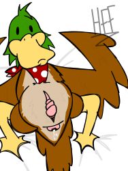 anatomically_correct beak bed bedding cary_the_duck_(h0rnyforferal) corkscrew_penis cum cum_in_ass cum_in_butthole duck h0rnyforferal looking_at_viewer mallard mallard_duck neckerchief oc red_neckerchief spread_legs wings