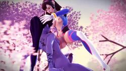 2futas 3d animated areolae bennemonte big_penis breasts d.va dickgirl erection fellatio futa_on_futa futa_only futanari intersex nipples no_sound nude oral overwatch penis source_filmmaker video widowmaker