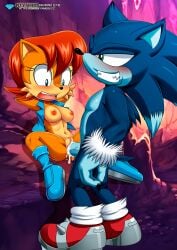 1boy 1girls anthro ass bbmbbf blush breasts clothing cum cum_in_pussy cum_inside diamond_level female male male/female mobian_(species) mobius_unleashed nipples open_mouth palcomix penis pietros_secret_club pussy sally_acorn sega sex sharp_teeth small_breasts sonic_(series) sonic_the_hedgehog sonic_the_hedgehog_(series) sonic_the_werehog sonic_unleashed teeth tongue vaginal_penetration vaginal_sex