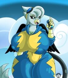 big_breasts breasts cleavage female furry huge_breasts hyper_breasts mad_n_evil tagme thick_thighs wide_hips