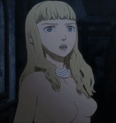 1girls animated animated_gif berserk blonde_hair blue_eyes bouncing_breasts breasts farnese female female_only human light-skinned_female light_skin no_nipples screenshot short_hair solo tagme topless