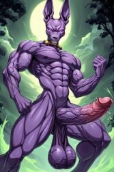 ai_generated balls beerus big_balls big_penis cat_humanoid cock cocky69 dragon_ball_super god_of_destruction hyper_penis muscular muscular_anthro muscular_male penis veins veiny_balls veiny_muscles veiny_penis