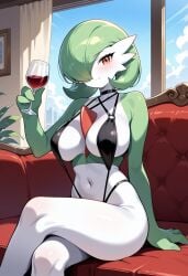 ai_generated big_breasts cup_of_wine furry furry_female gardevoir micro_bikini pokemon pokemon_(species) pokephilia razhdeluxe
