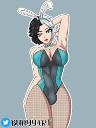 bodysuit bodysuit_bulge futa_only futanari heterochromia luna_snow luna_snow_(marvel_rivals) marvel marvel_comics marvel_rivals