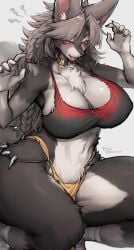 1girls big_breasts breasts cleavage female furry furry_female furry_only huge_breasts suurin_(ksyaro) tagme thick_thighs wide_hips