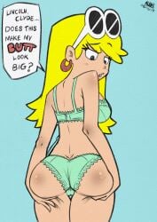 1girls big_ass black_eyes blonde_female blonde_hair hands_on_ass kenbr_arts leni_loud long_hair nickelodeon the_loud_house