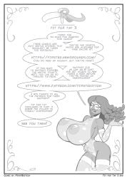 alya_cesaire big_breasts big_breasts bimbo_lips bodysuit comic comic_page dark-skinned_female dark_hair dialogue end_card end_page firstedition glasses grayscale huge_breasts lingerie miraculous_ladybug nipples_visible_through_clothing page_number see-through_clothing thick_lips