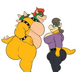 big_ass bowser bubble_butt huge_ass mario_(series) nintendo tagme tanookers thick_thighs wide_hips