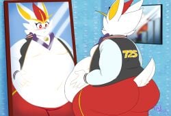 bbw big_ass bubble_butt caseoh cinderace female furry huge_ass kameleom overweight pokemon pokemon_(species) tagme thick_thighs wide_hips