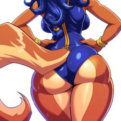 1girls ai_generated ass ass_focus big_ass carmelita_fox female female_only halo huge_ass mullon novelai sly_cooper_(series) solo_female solo_focus that_ass_was_fat