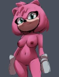 1girls amy_rose amy_rose_(sonic_movie) animal_ears animal_nose anthro bangs body_fur breasts closed_mouth clothing completely_nude coolerinker cowboy_shot eulipotyphlan female furry furry_female genitals gloves green_eyes grey_background groin happy hedgehog inker_comics inkershike looking_at_viewer mammal medium_breasts navel nipples nude original_film paramount_pictures pink_body pink_fur pink_hair pink_skin sega short_hair simple_background sketch smile solo sonic_(series) sonic_the_hedgehog_(film) sonic_the_hedgehog_(series) sonic_the_hedgehog_3_(film) standing stomach two-tone_fur uncensored vagina white_gloves