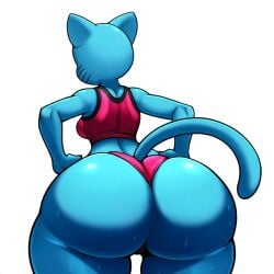 1girls ai_generated ass ass_focus big_ass female female_only halo huge_ass mullon nicole_watterson novelai solo_female solo_focus that_ass_was_fat the_amazing_world_of_gumball