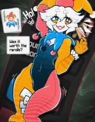 1boy balatro belly_button big_hair big_thighs bulge card card_game cards cleavage clown clown_boy clown_costume clown_makeup clussy clussy_fever clussy_meme cute cute_boy cute_face detached_sleeves eyeshadow femboy femboy_only fluffy_hair fully_clothed fully_clothed_male holding_card holding_object hosses21 jester jester_bot jester_cap jester_costume jester_hat jester_outfit jimbo_(balatro) looking_at_viewer male male_cleavage playing_card smiling_at_viewer solo solo_femboy solo_focus solo_male tagme thick_thighs thighs thighs_together toned toned_stomach video_game video_game_character video_games white_body white_hair white_skin