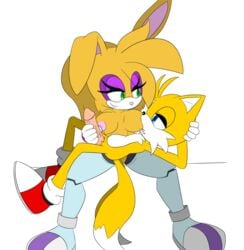 balls breastfeeding breasts bunnie_rabbot female handjob lactation male nipple penis sandunky sonic_(series) sonic_the_hedgehog_(archie) sonic_the_hedgehog_(comics) sonic_the_hedgehog_(series) tails