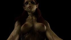 3d animated baldur's_gate_3 bouncing_breasts cowgirl_position eye_contact lae'zel pov pov_eye_contact sound tagme video